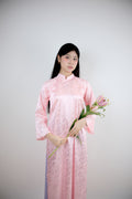 Blush of Devotion - One piece set ao dai - handmade