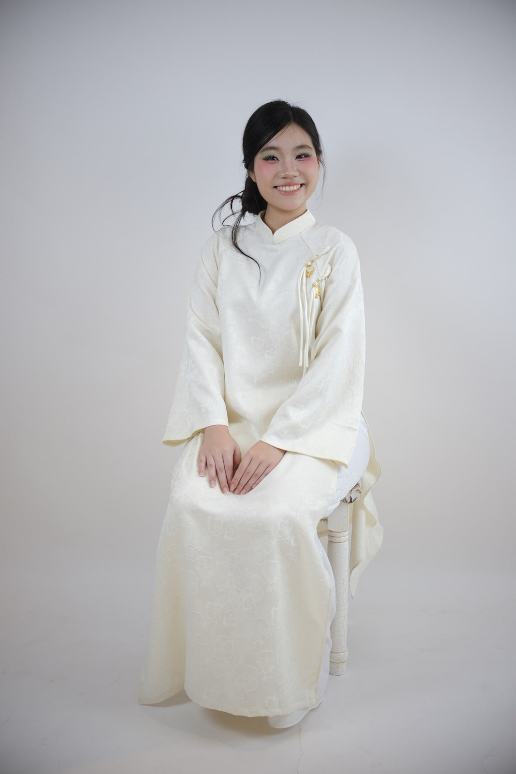 Brocade Plum Blooms - One piece handmade /freesize