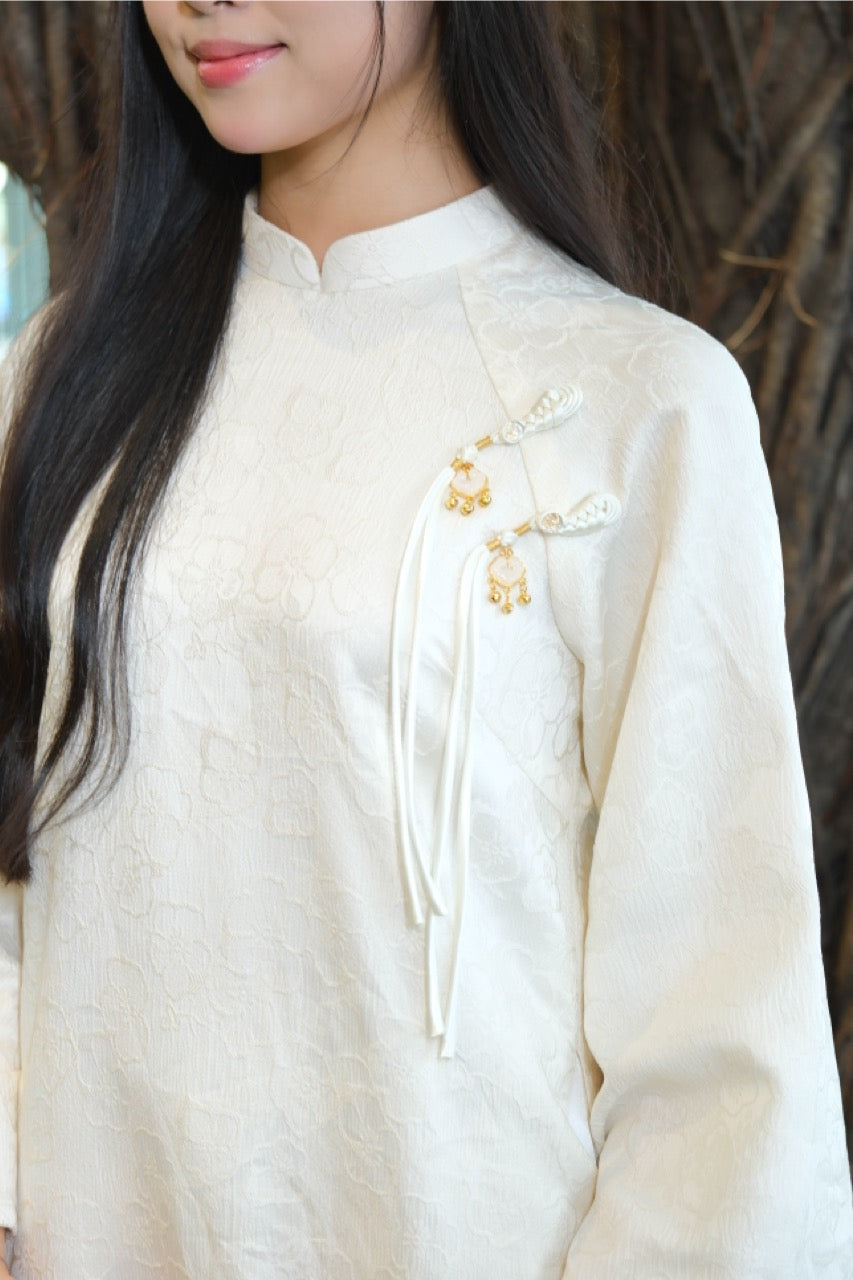 Brocade Plum Blooms - One piece handmade /freesize