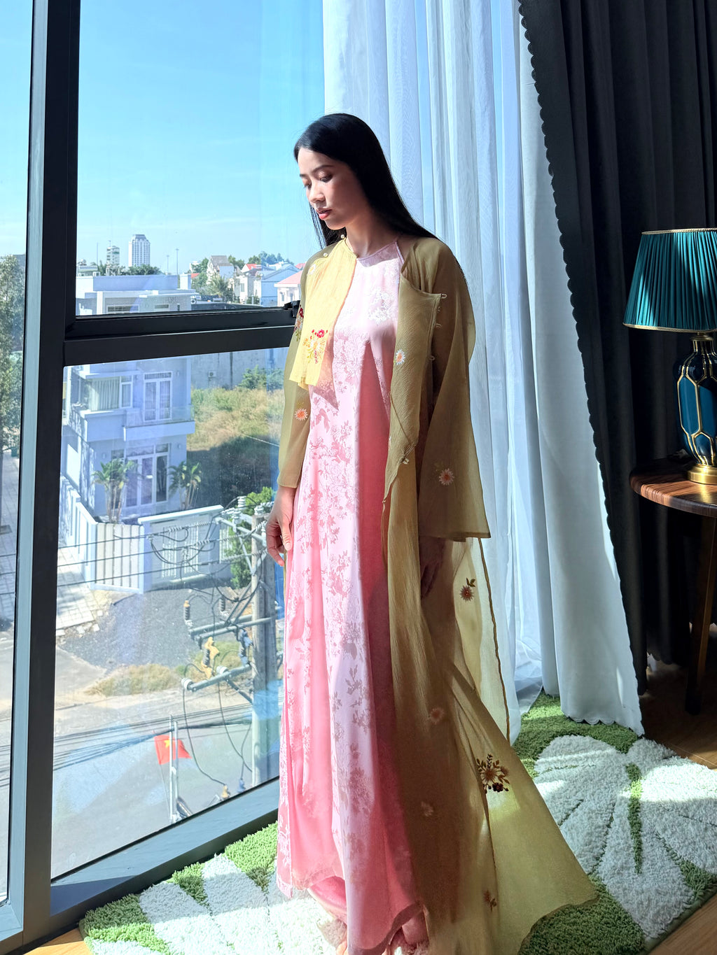 Soft Verdant Spring - Two piece set - freesize