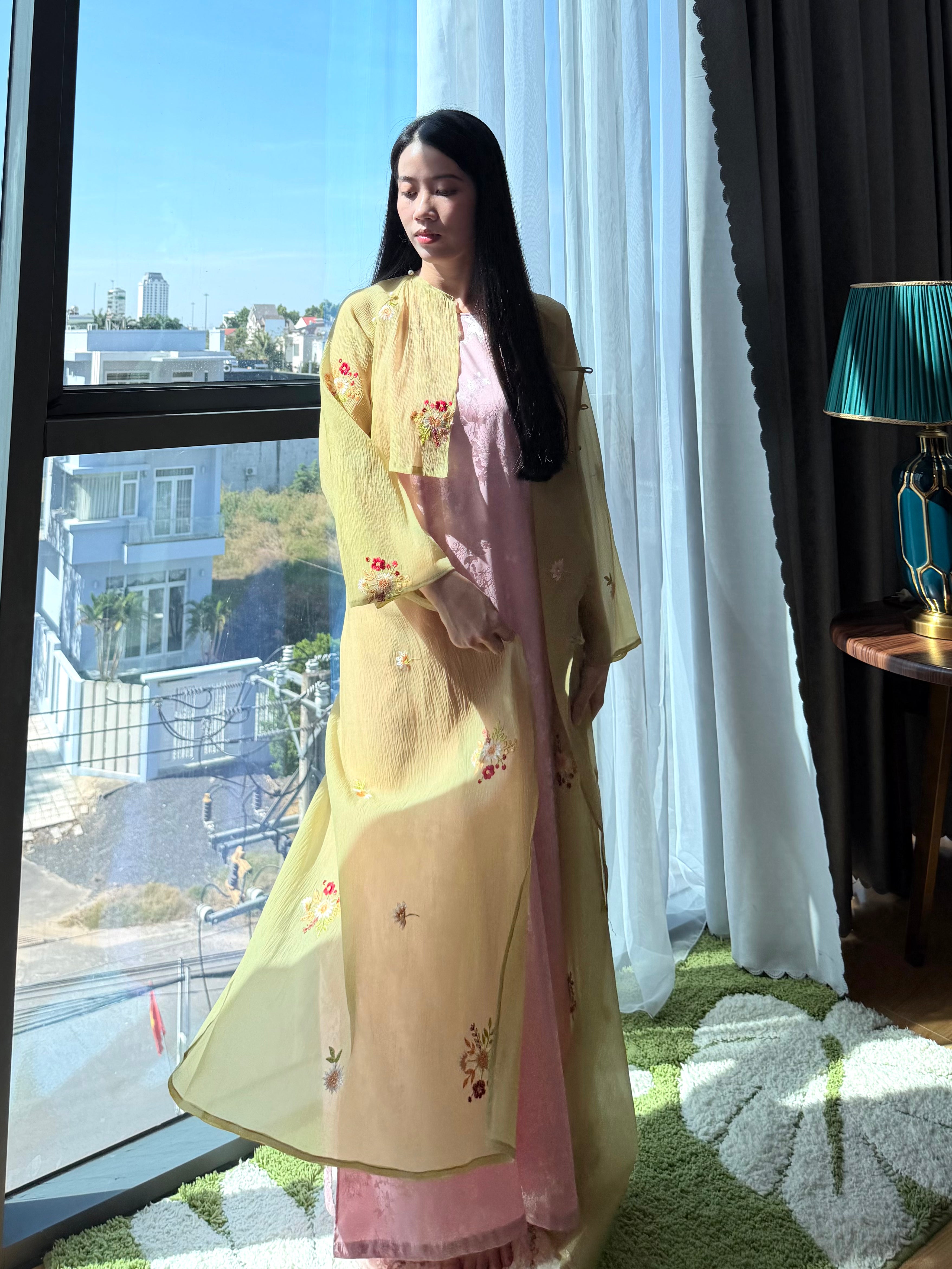 Soft Verdant Spring - Two piece set - freesize