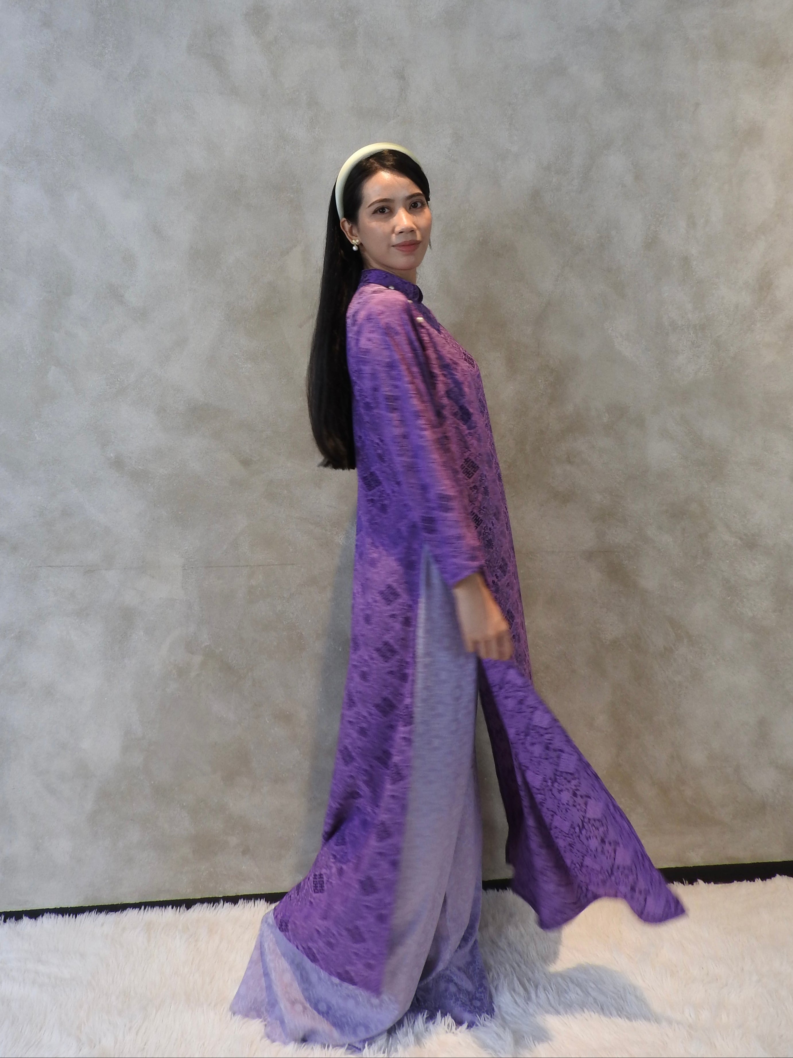 Amethyst Dream - One piece set ao dai - freesize/handmade