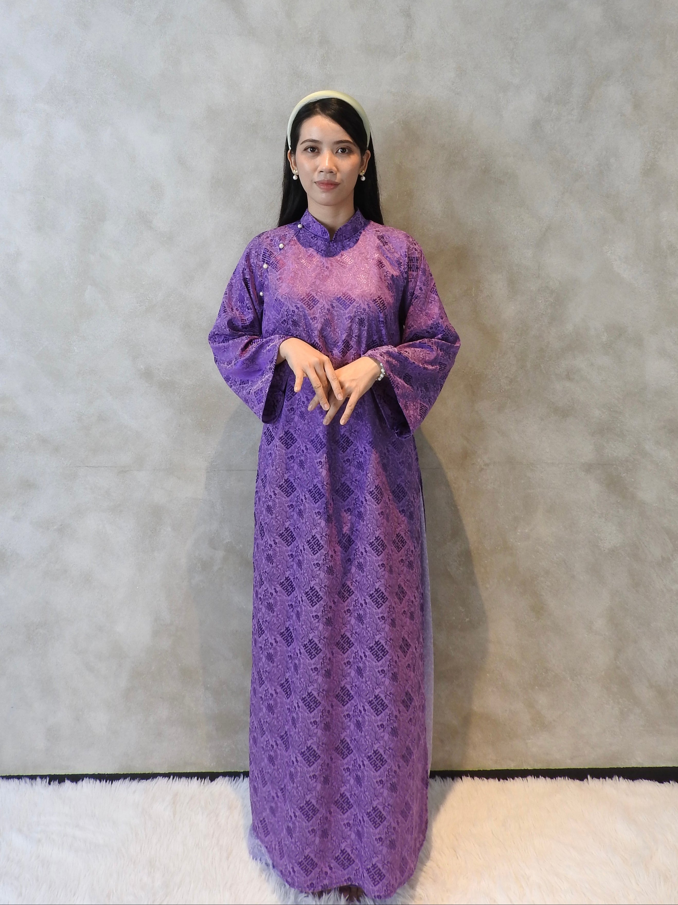 Amethyst Dream - One piece set ao dai - freesize/handmade