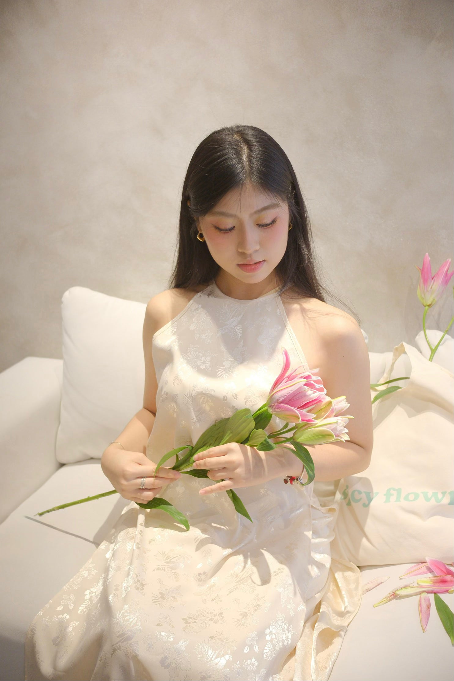 Brocade áo yếm - handmade - freesize