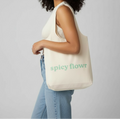 spicy flowr canvas bag
