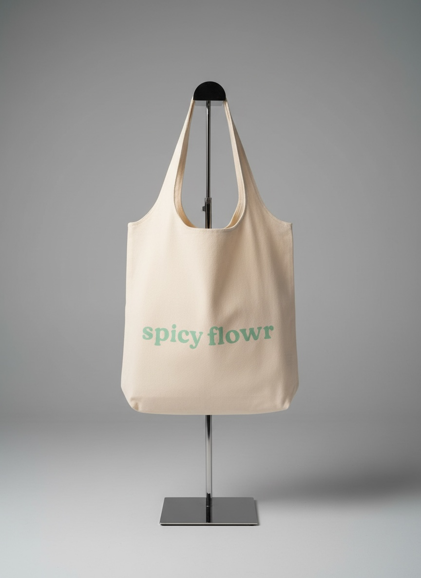 spicy flowr canvas bag