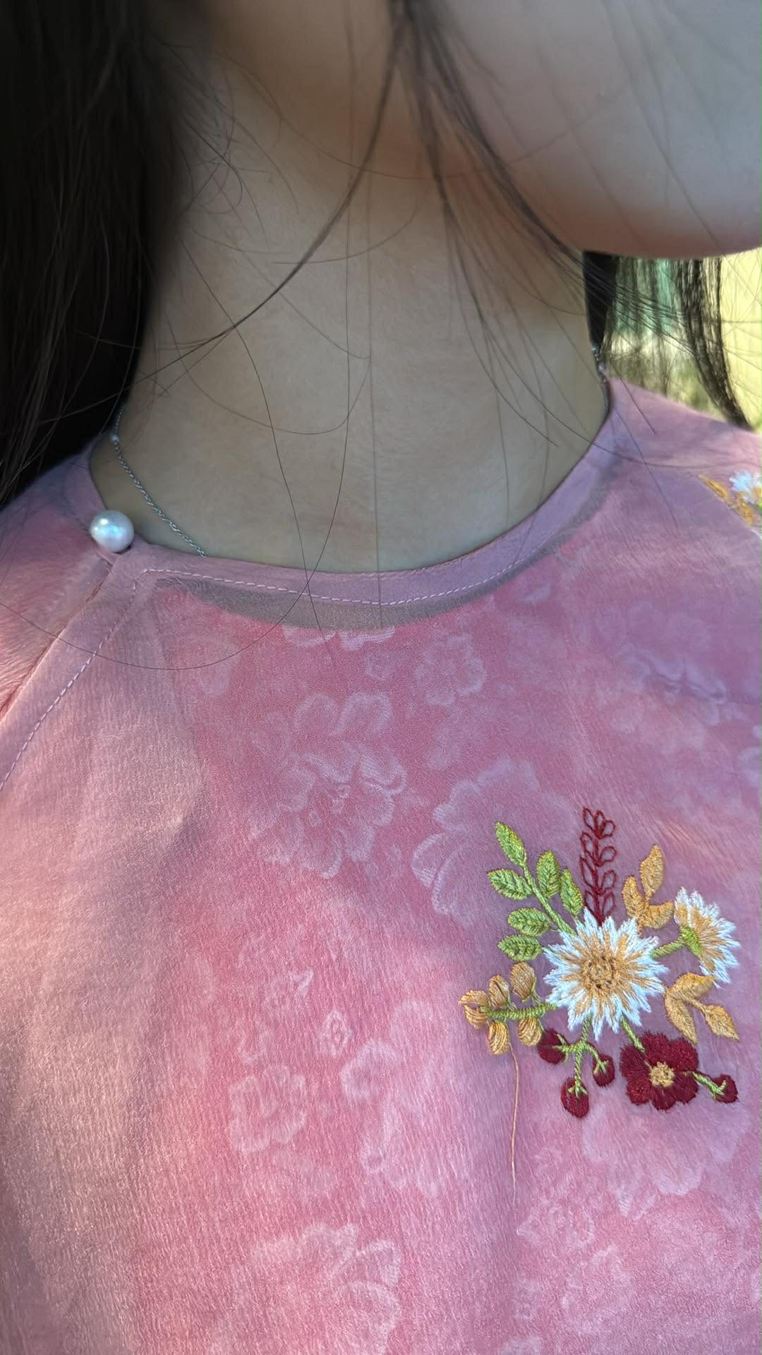 Softened x Quiet Flame - Two piece ao dai set / freesize