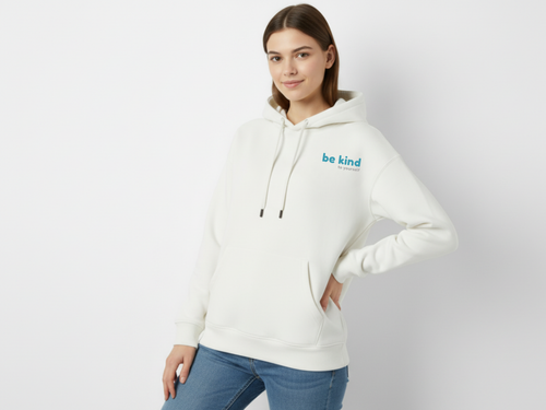 be kind to yourself hoodies - beige
