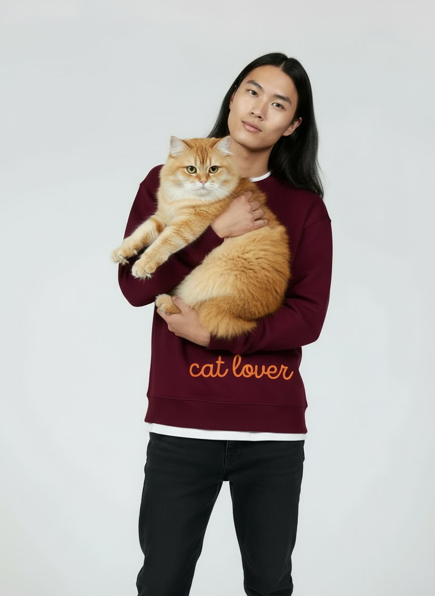 gingercat sweater for cat lover
