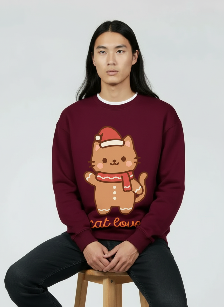 gingercat sweater for cat lover