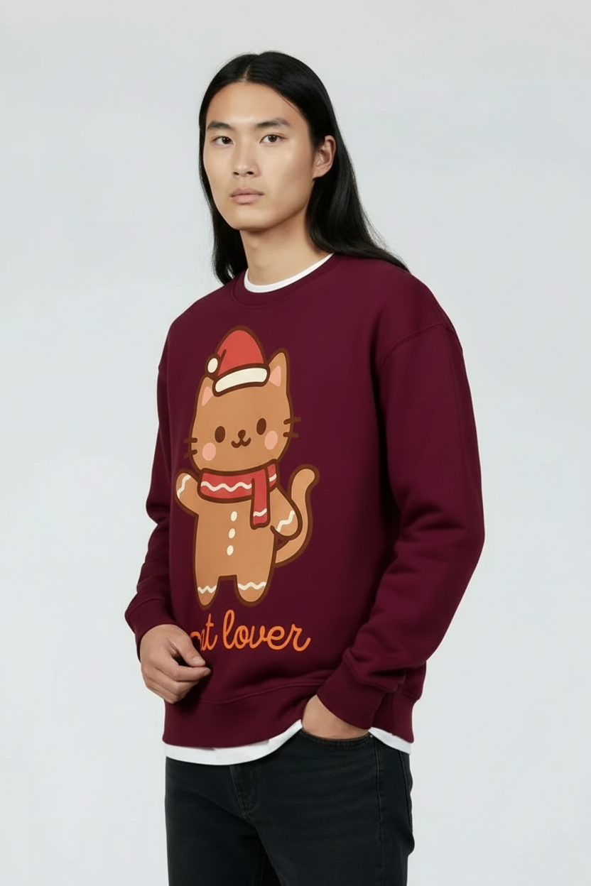 gingercat sweater for cat lover